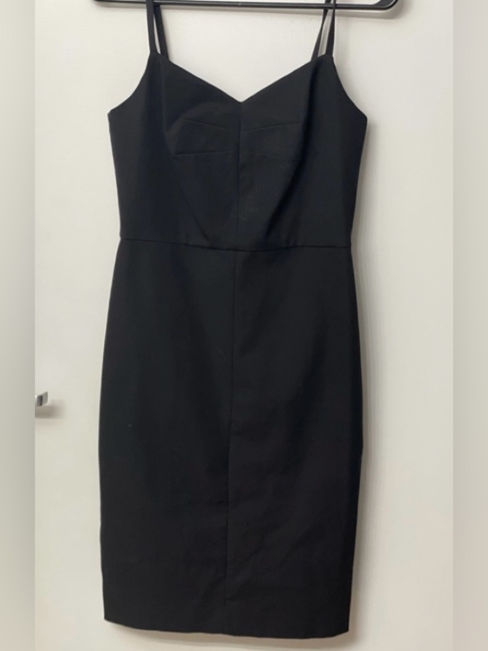 BANANA REPUBLIC, Classic Black Spaghetti-Strap Pencil Dress, Size 0